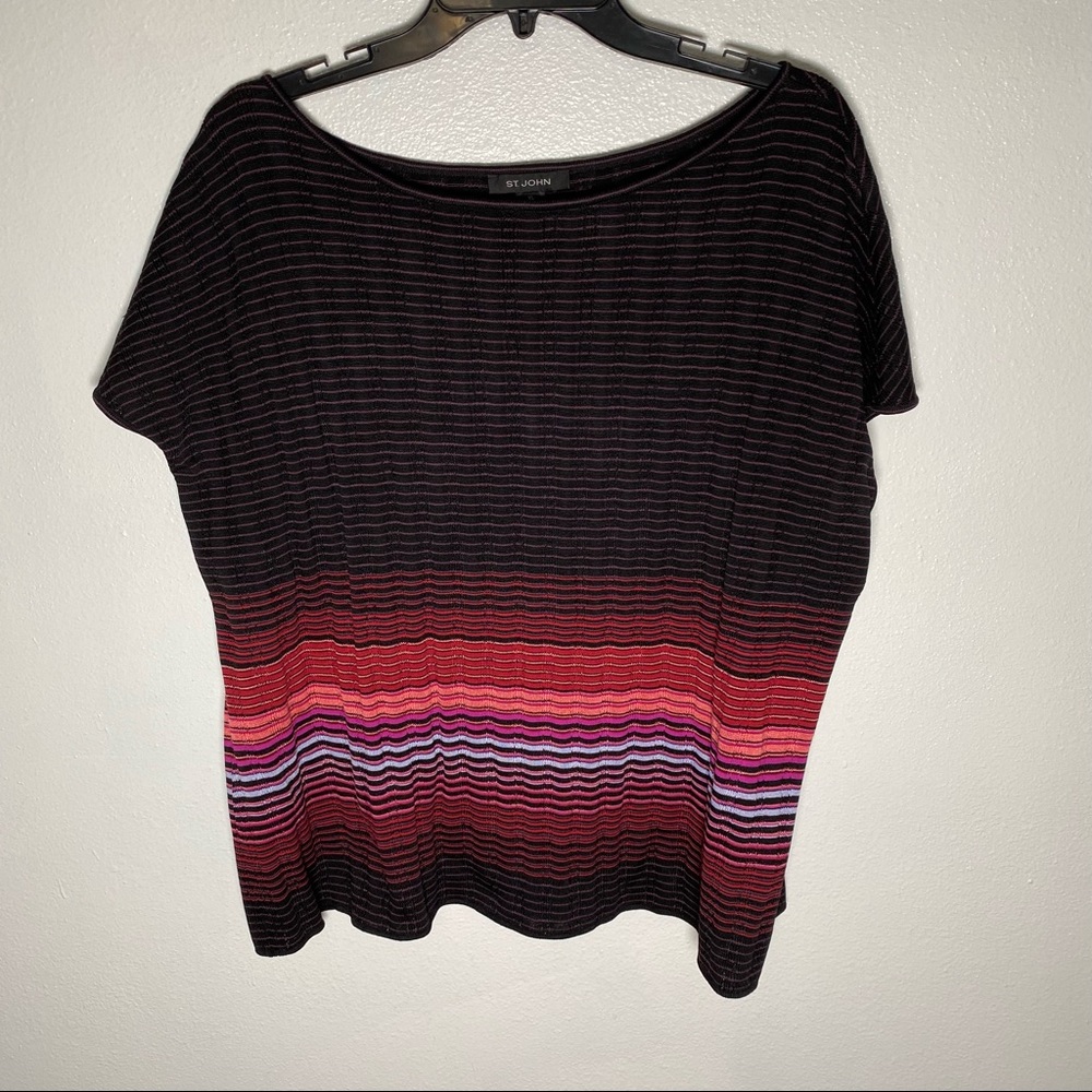 St. John Collection Engineered Ombré Rib Sweater - Picture 11 of 15